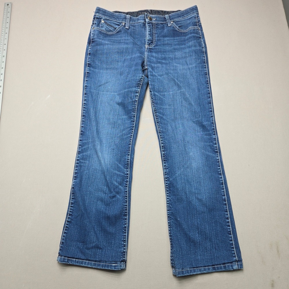 Wrangler Q-Baby Ultimate Riding Jeans Bootcut Stretch Blue Womens 9/10 x 32